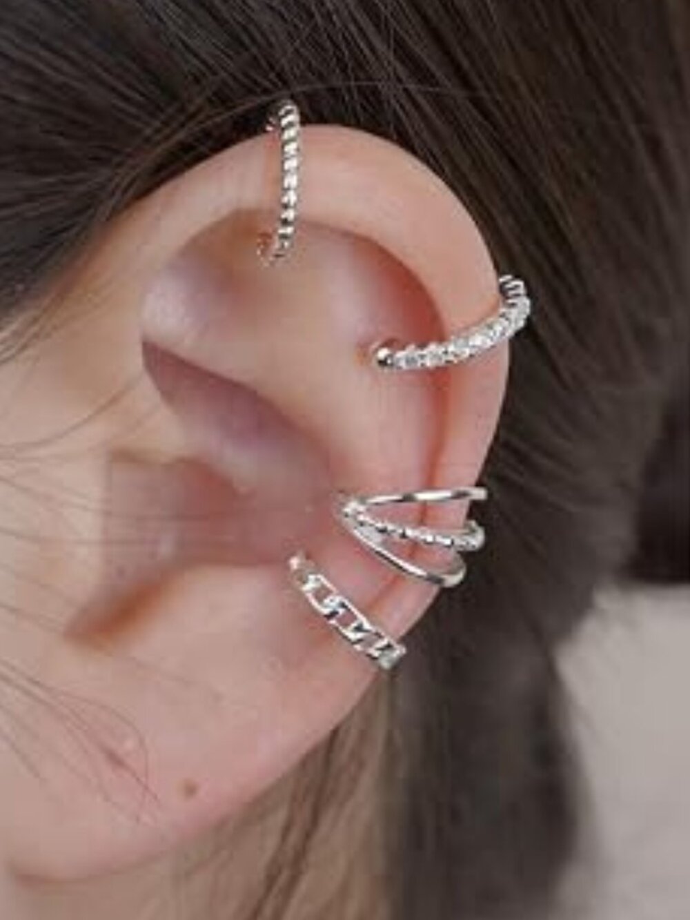 LOLIAS 14K Gold Plated Non-Piercing Ear Cuffs